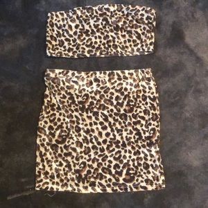 2-piece cheetah outfit